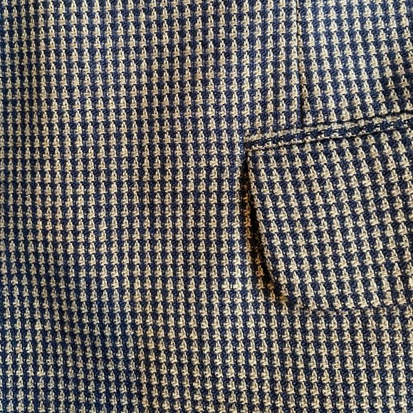 Burberry Mens suit Jacket Windowpane 44L Wool - Picture 3 of 9